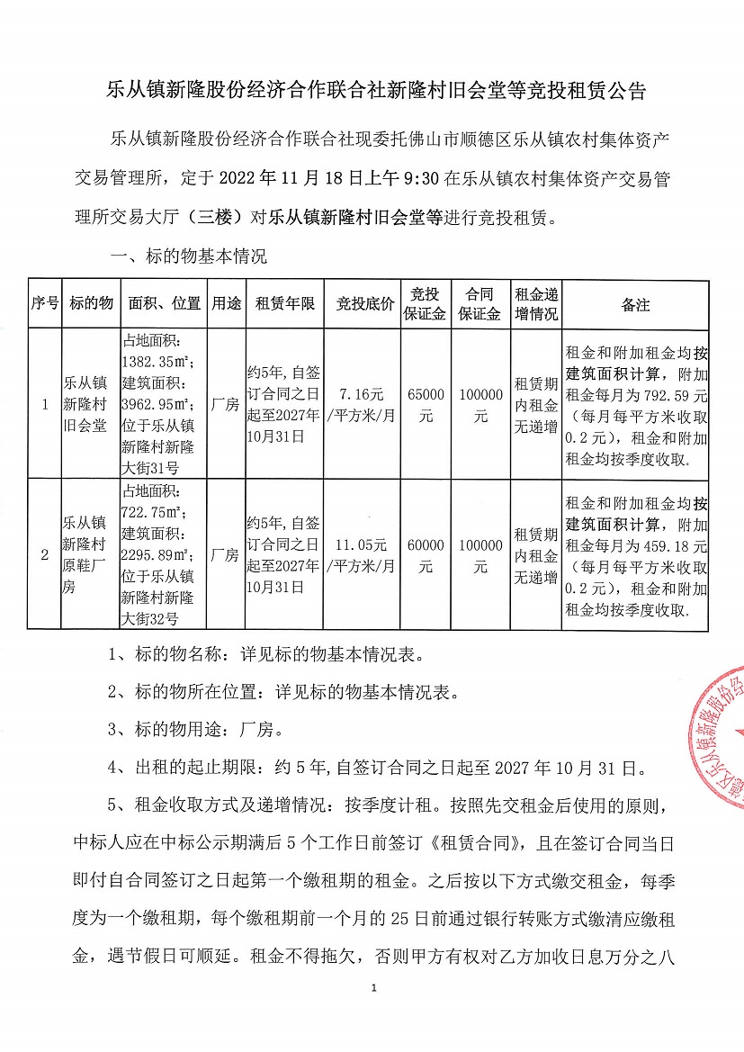 乐从镇新隆股份经济合作联合社新隆村旧会堂等竞投租赁公告_页面_1.jpg